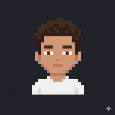 Pixel art portrait of Carlos Peña